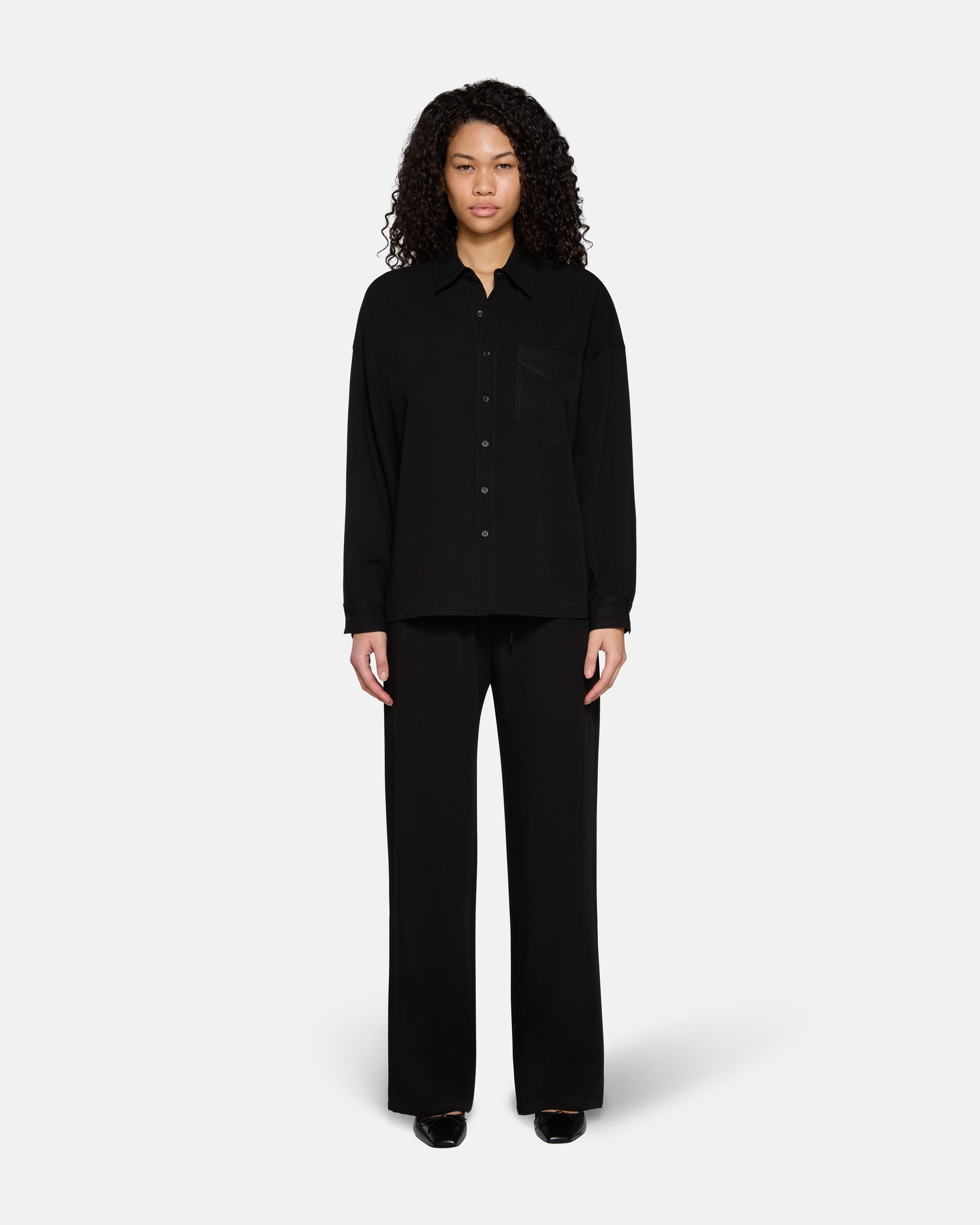 Wren Loose Pull On Pant Black Linen | EB Denim – ebdenim.com Wren Loose Pull On Pant Black Linen | EB Denim – ebdenim.com