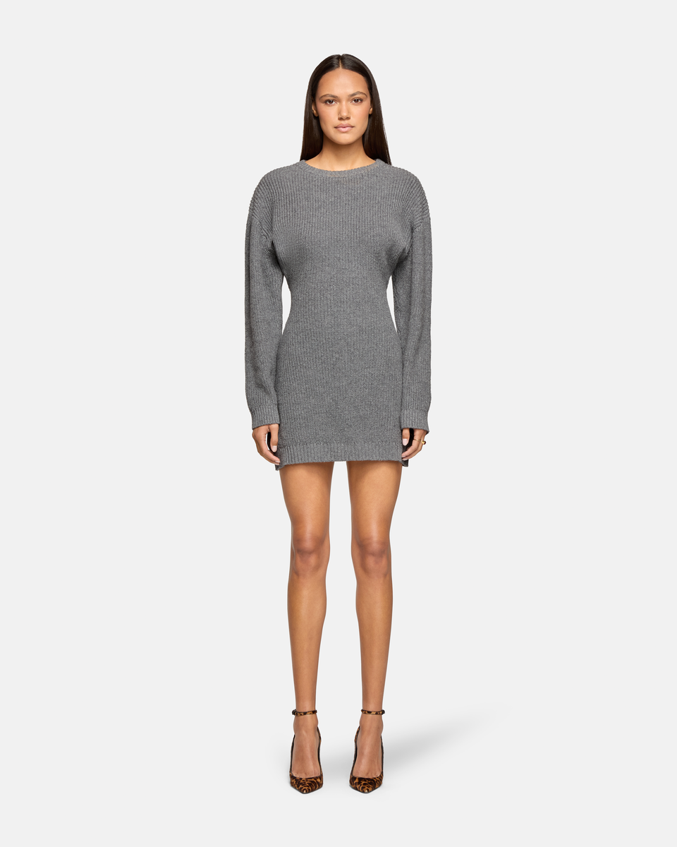 Mercer Knit Mini Dress Bronx Grey Knit XS