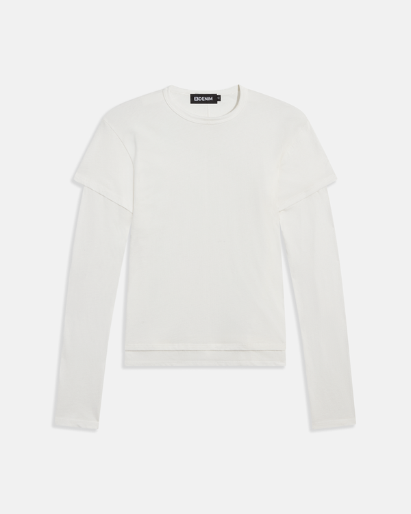 Rory Layered Long Sleeve White