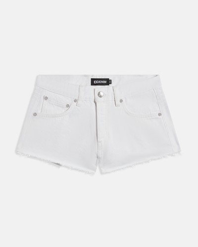 Low Rise Cut Offs White