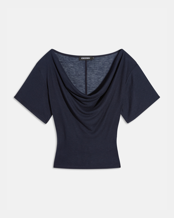 Madeo Cowl Neck Navy