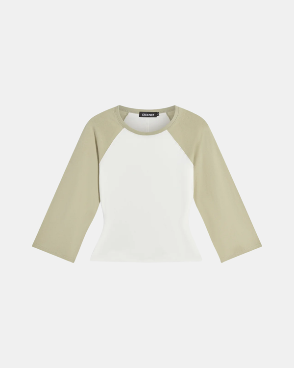 Kingsley Top Olive and White
