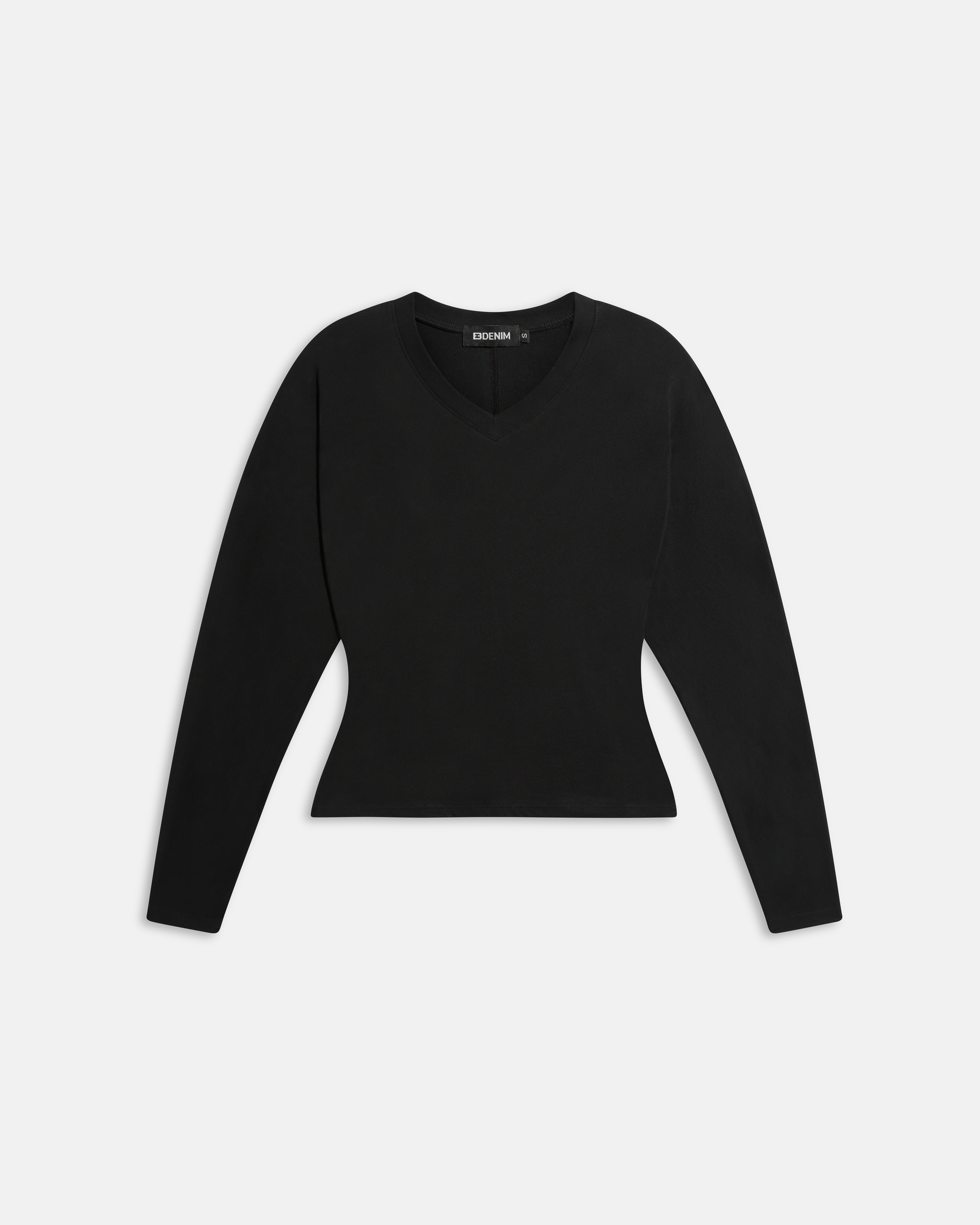 Acacia V-Neck Long Sleeve Black | EB Denim – ebdenim.com