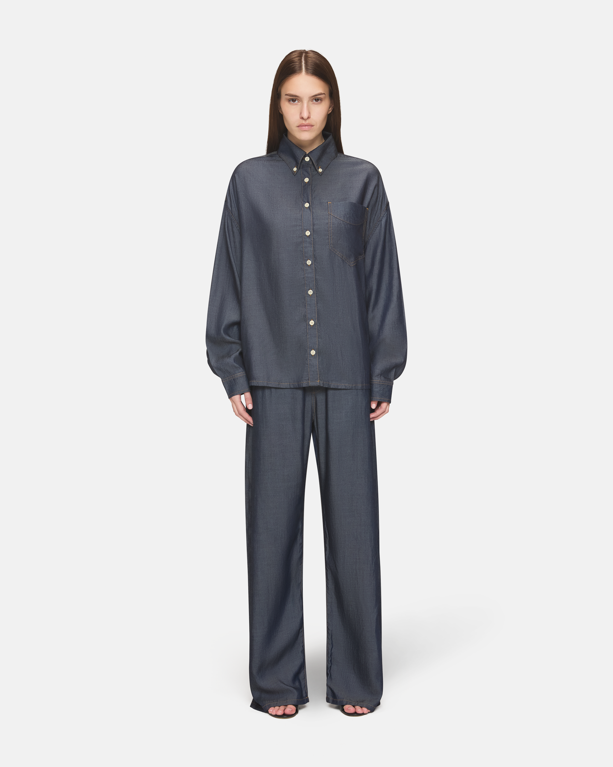 「LOOKPLE」Aiden Solid Linen Denim Set-Up ★M/L Sets – ebdenim.com