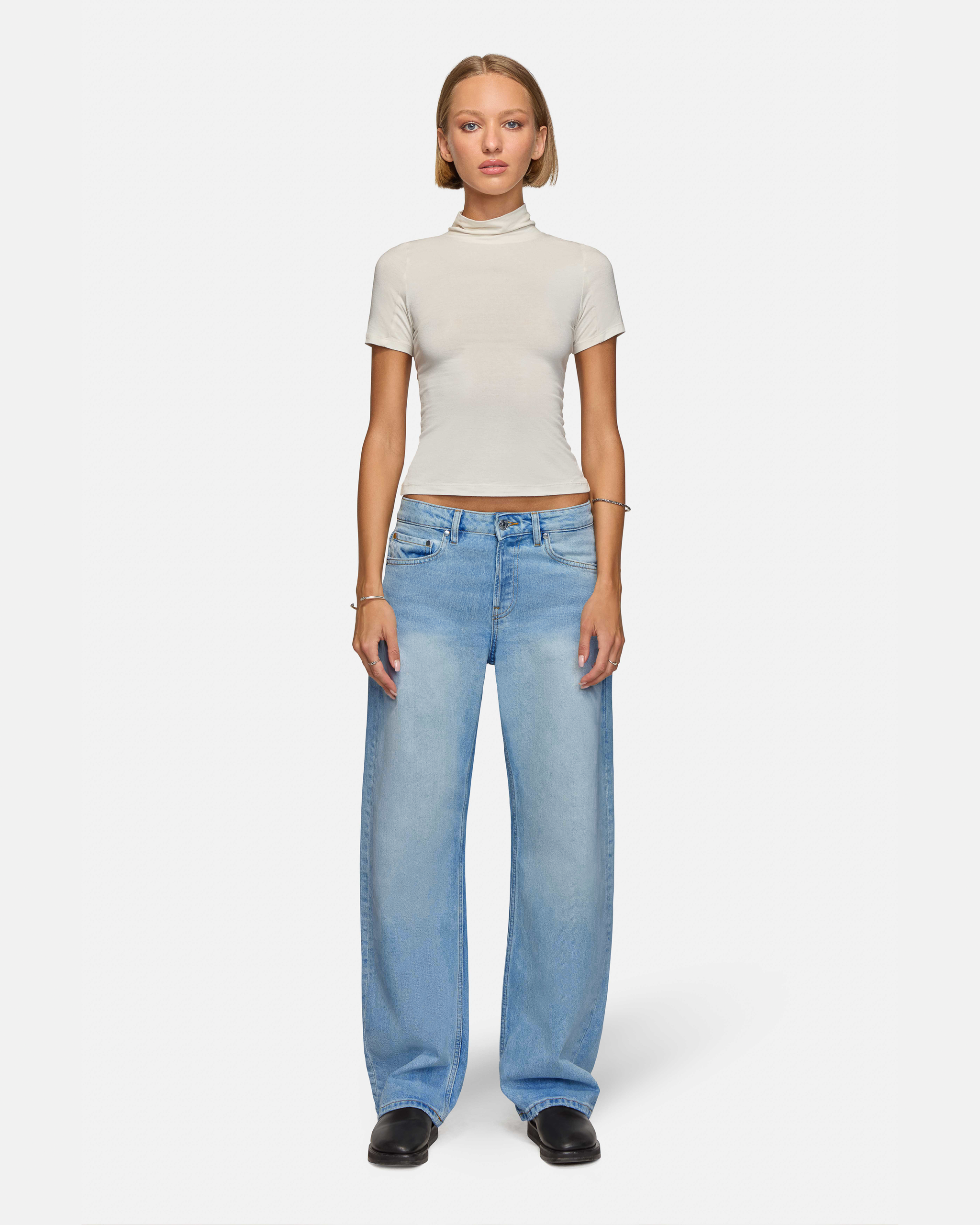 デニム・ジーパン ETRO Woman Jeans Yellow 125159376 200 ETRO Denim-jacquard high-rise wide-leg jeans | NET-A-PORTER