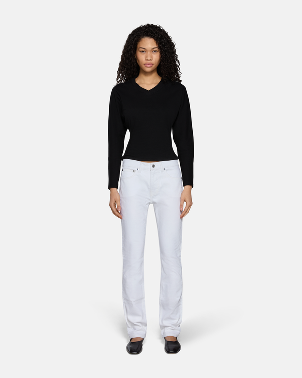 Moss Mid Rise Skinny White