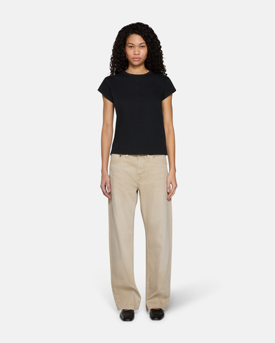 Alida Loose Bowed Desert Sand