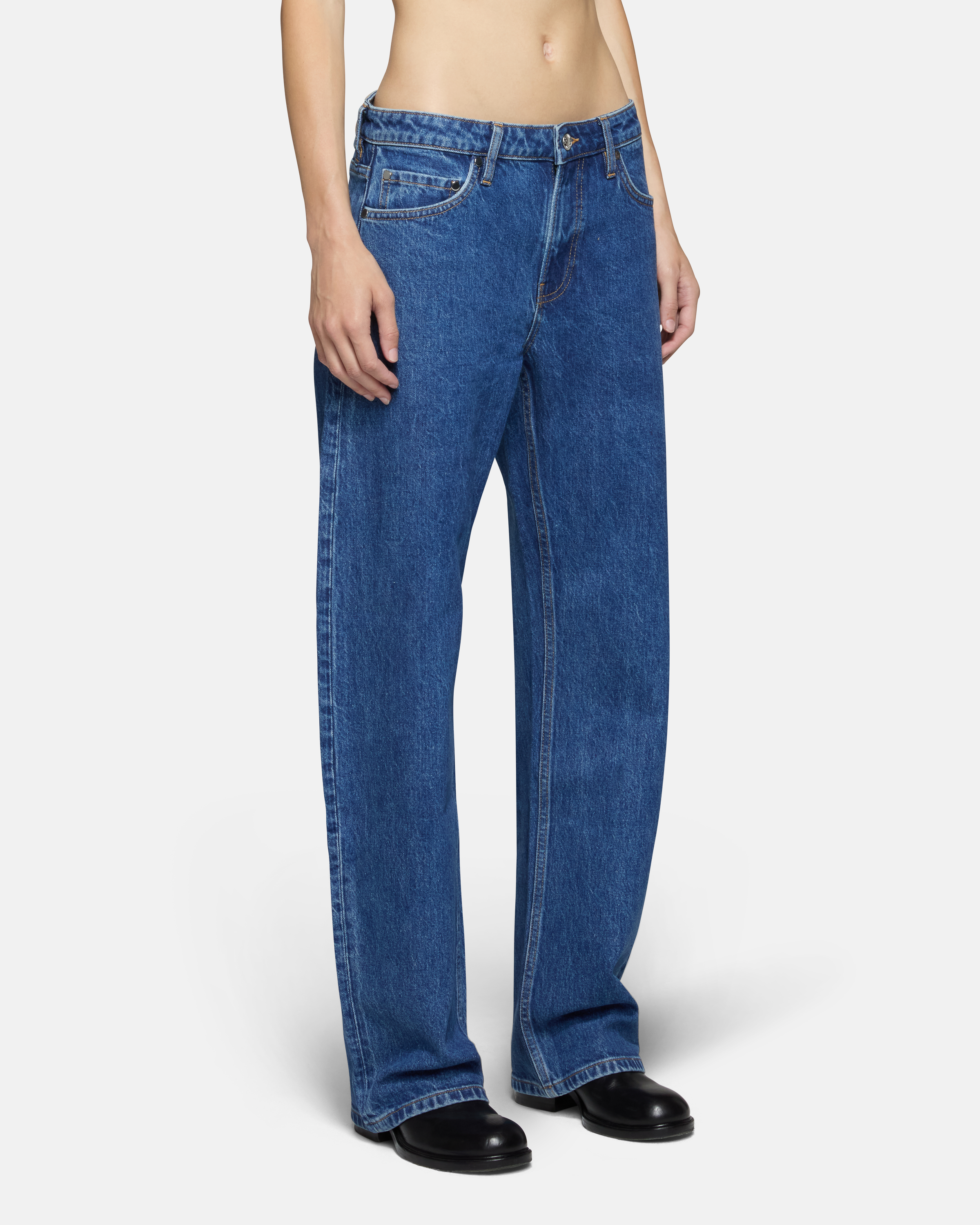 「LOOKPLE」Look Eden Ice Linen Wide Denim ★S/M/L 룩플