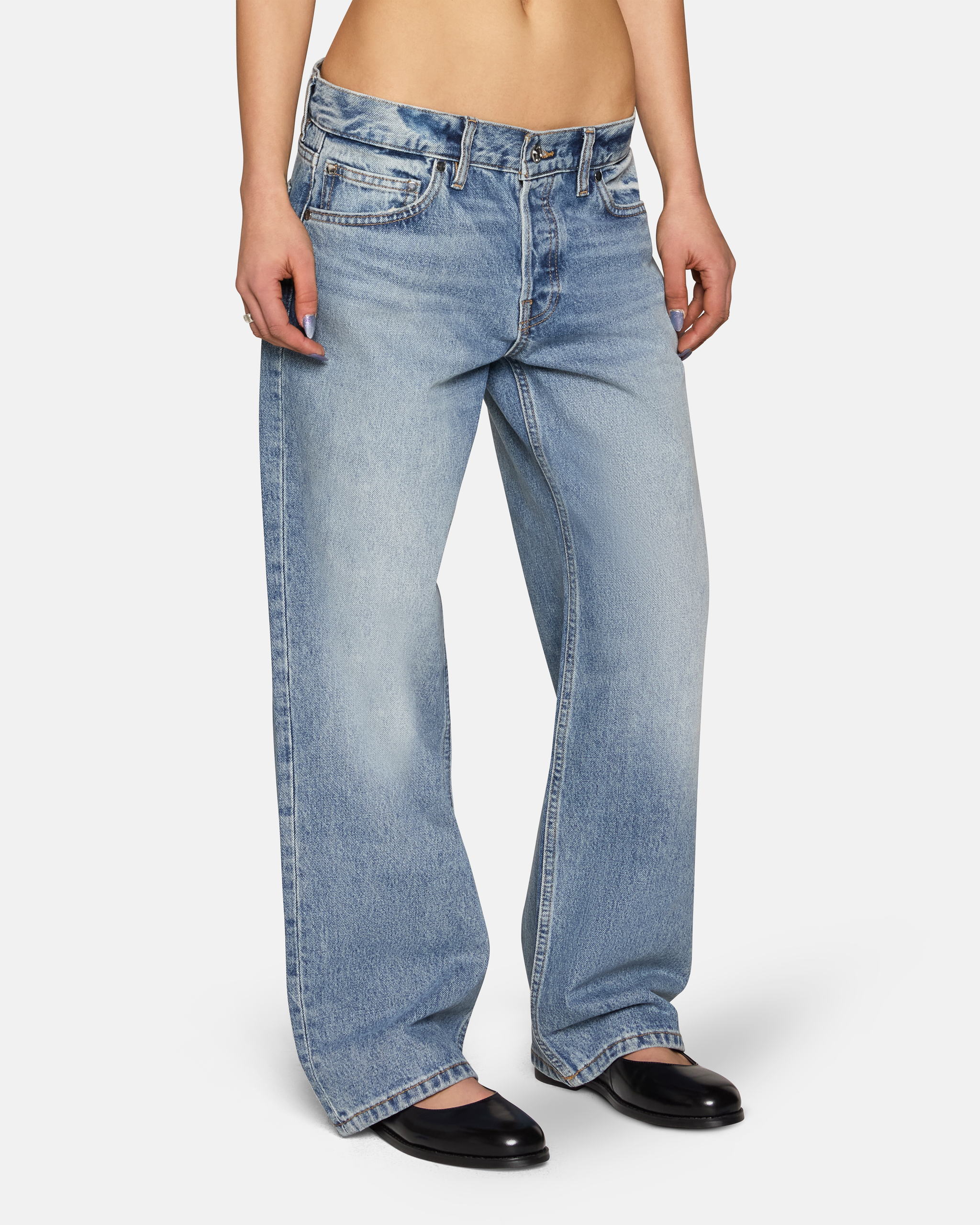 【JEANASIS】【eL+1】 Wide Bangle Nullia Flare Jean at Joie