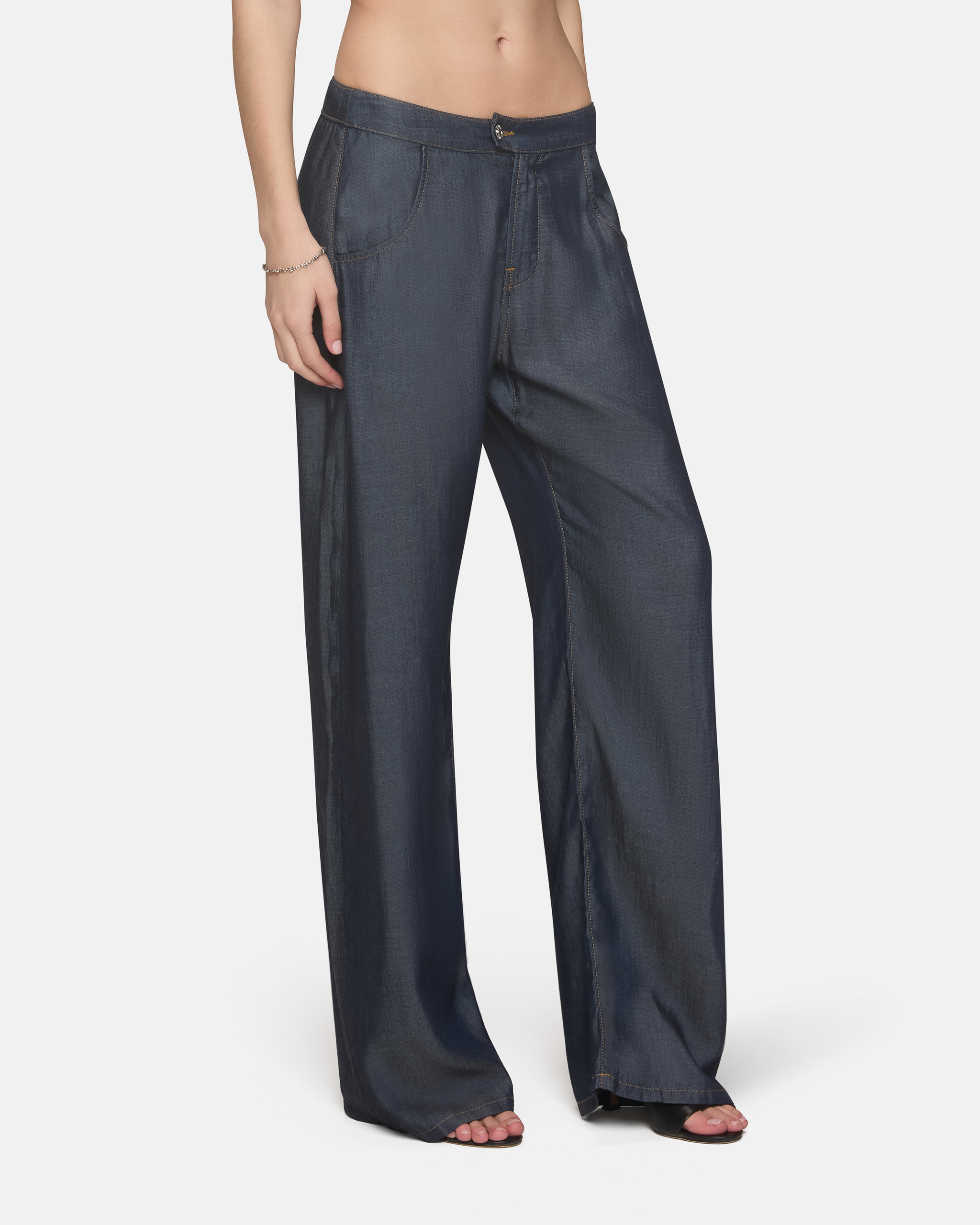 ★E.B.M★ Wide fit denim pants EMO1DPT010 Designer fashion, Seoul-fully created | W Concept