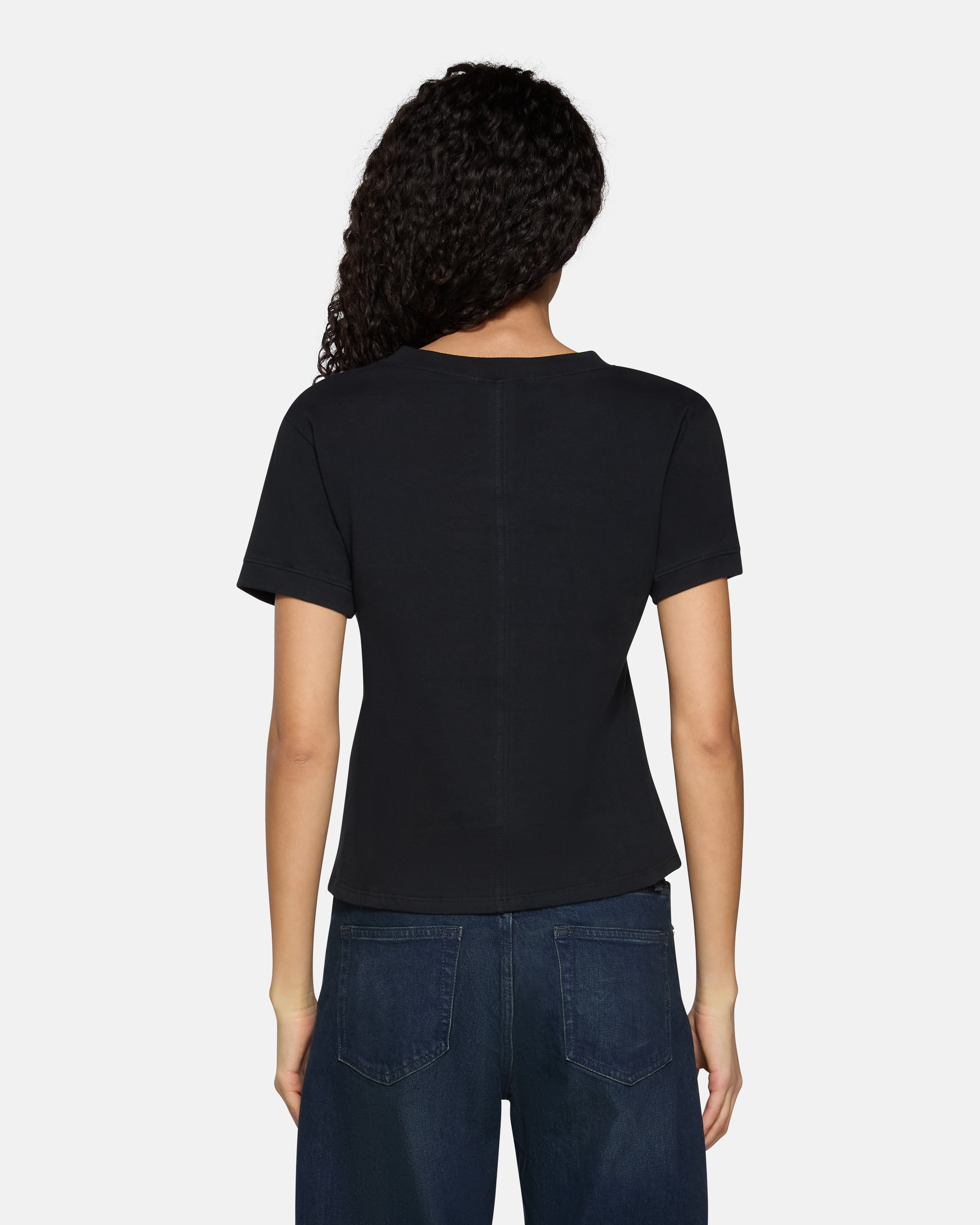 Henry V-Neck Tee Black | EB Denim – ebdenim.com