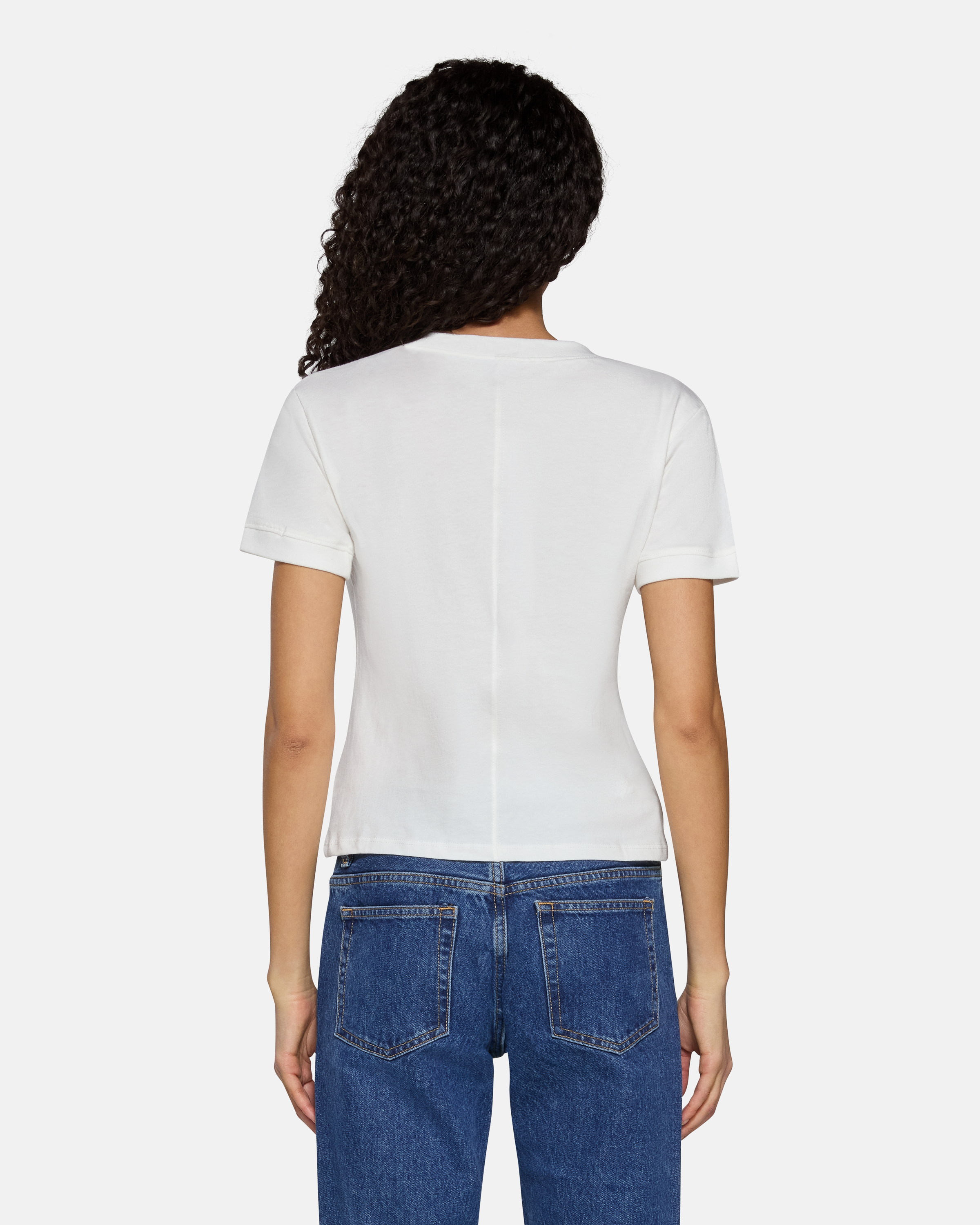 Henry V-Neck Tee White | EB Denim – ebdenim.com
