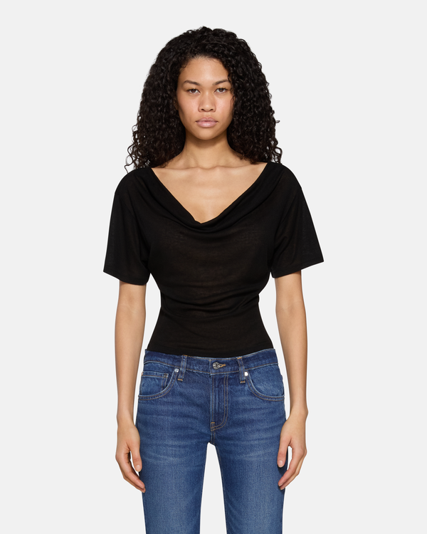 Madeo Cowl Neck Black