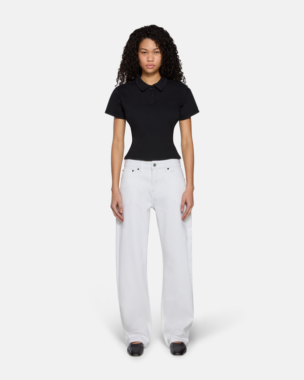 Alida Loose Bowed White