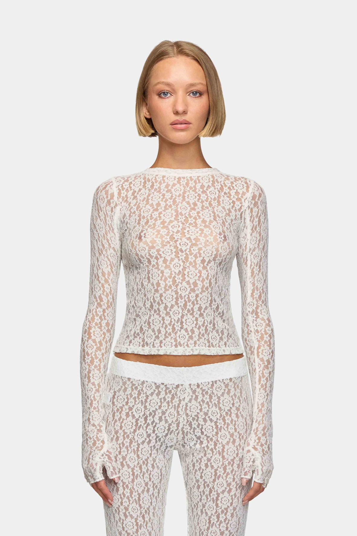Lombardi Top Off White Lace – ebdenim.com