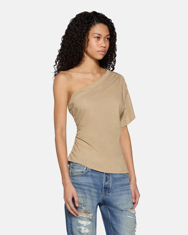 Linnea One Shoulder Top Sand