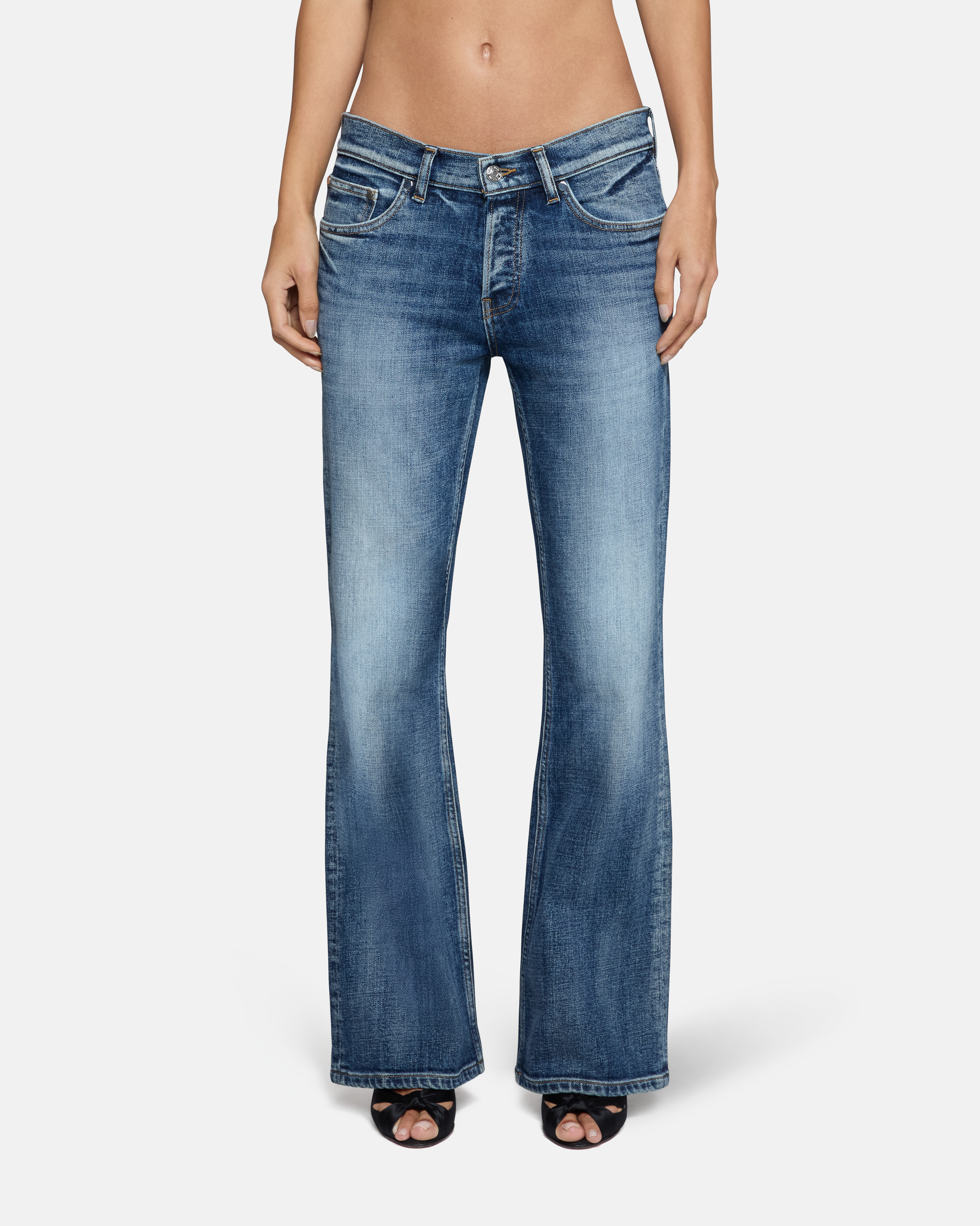 BEEDEN L EYELET SEMI LOOSE DENIM/M 【公式通販】