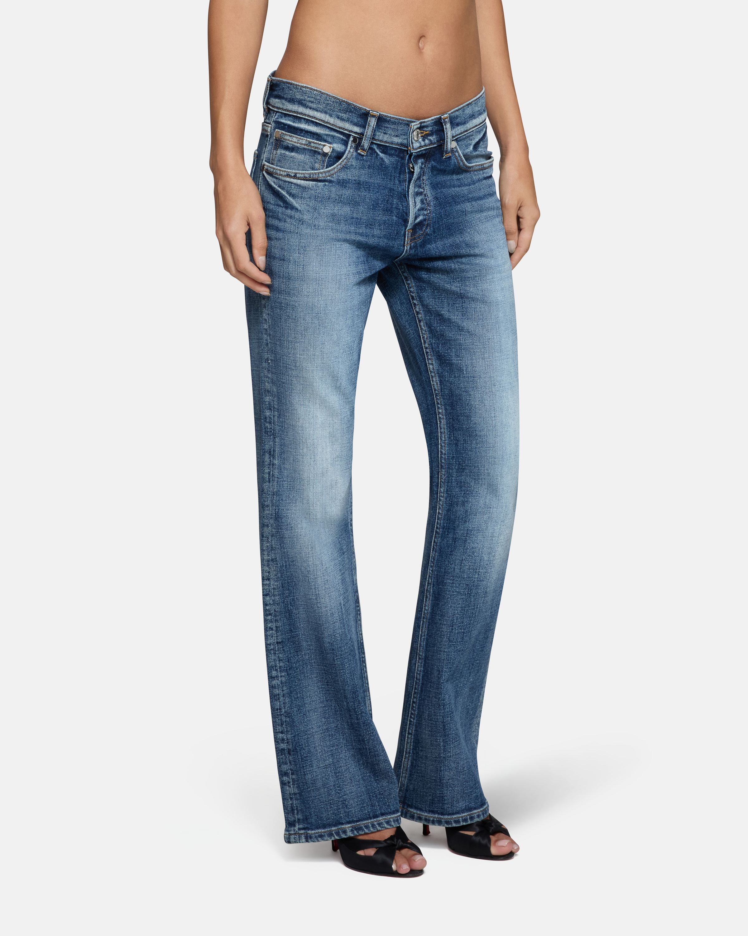 Miley Slouchy Bootcut Blue Latch – ebdenim.com Miley Slouchy Bootcut Blue Latch – ebdenim.com
