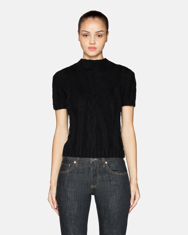 Stellan Short Sleeve Sweater Black