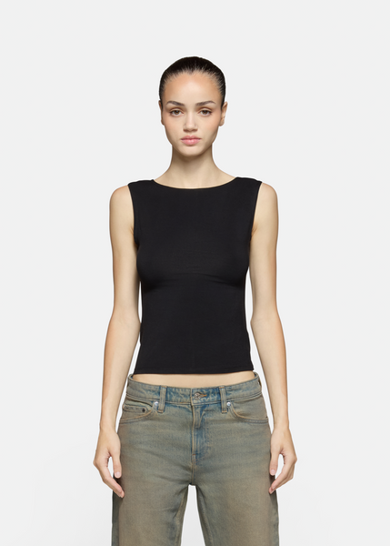 South Beverly Boat Neck Black | EB Denim – ebdenim.com