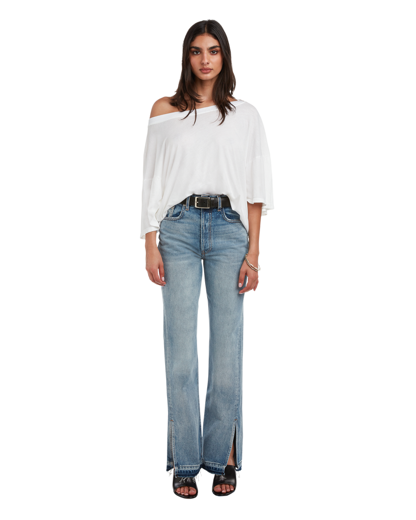 Organic Cotton Denim Pants*Crashed｜UNDECORATED(アンデコレ