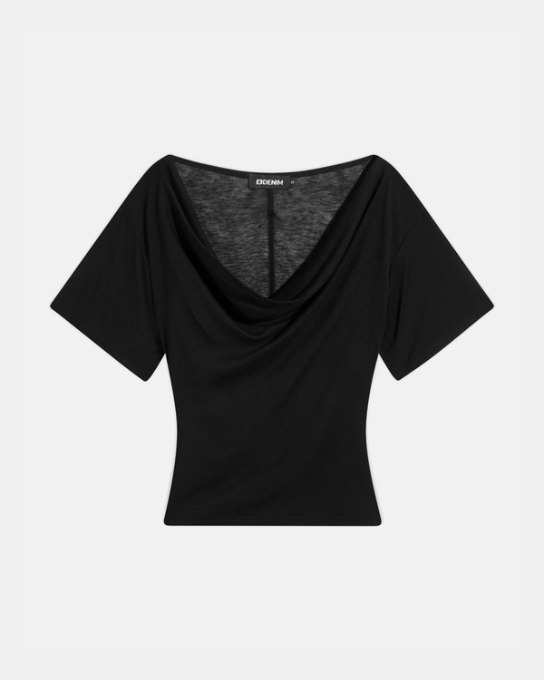 Madeo Cowl Neck Black