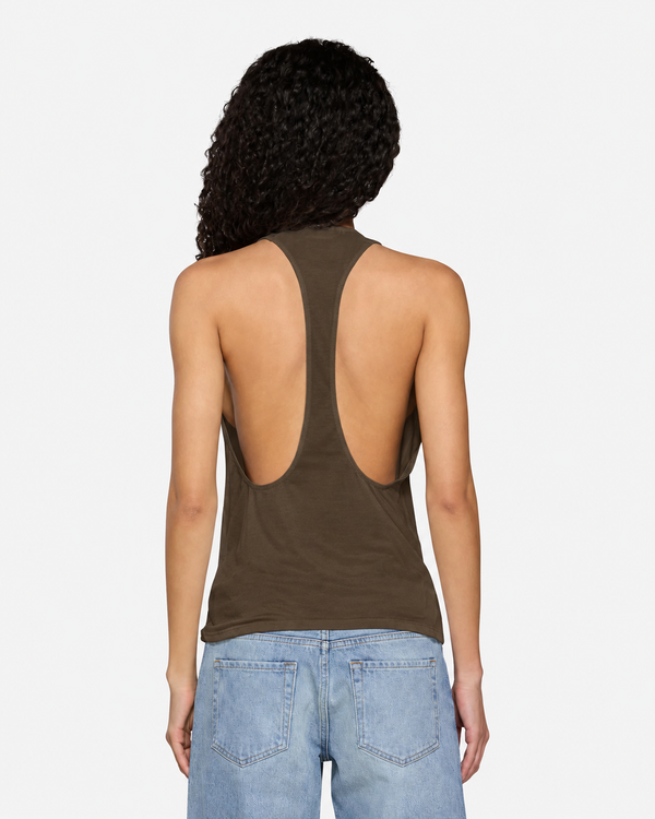 Valley Racer Tank Chocolate Brown
