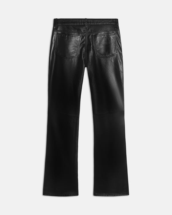 Maria Slim Bootcut Black Leather