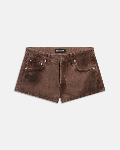 Portman Low Rise Shorts Coated Umber