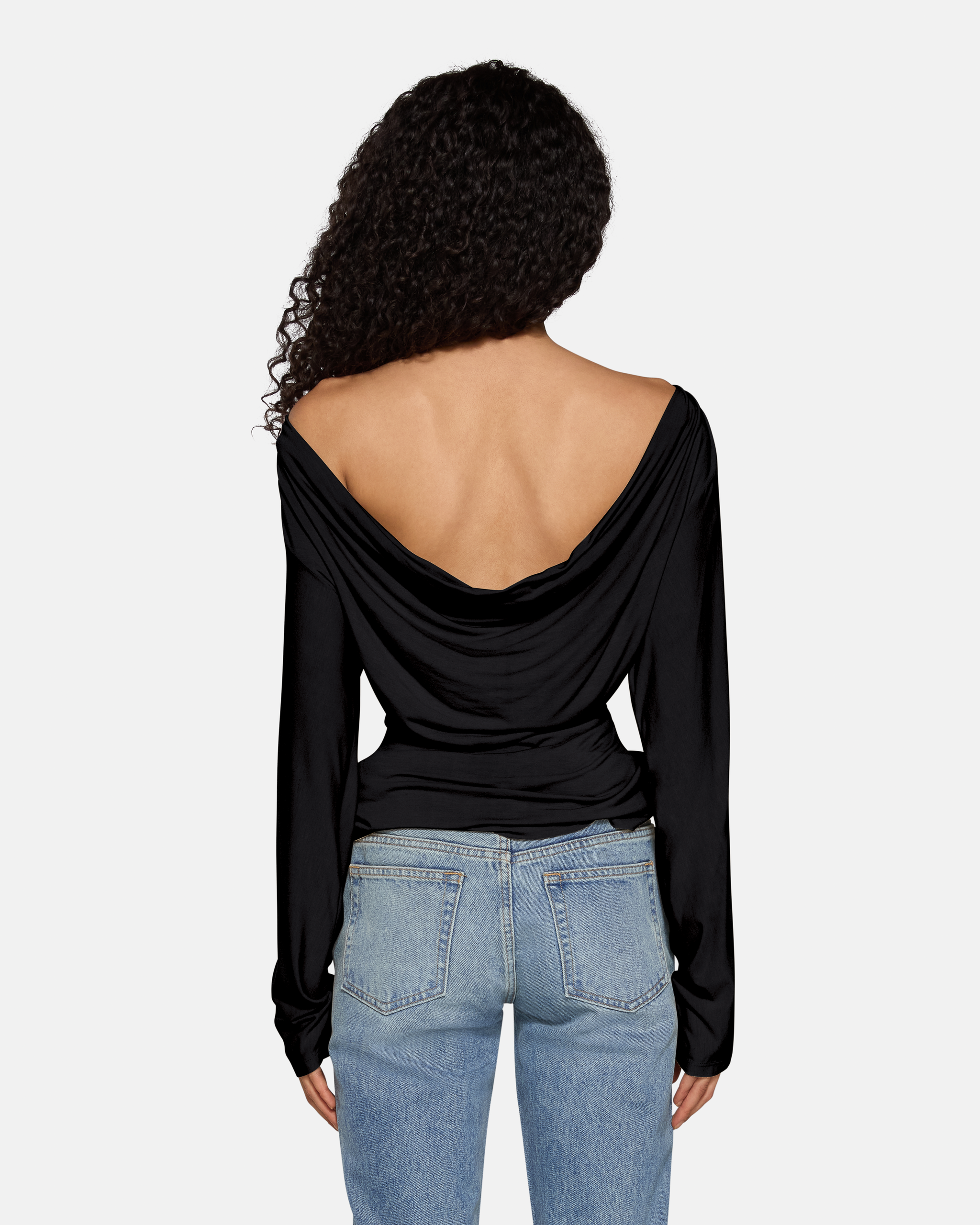 Zinnia Long Sleeve Black | EB Denim – ebdenim.com