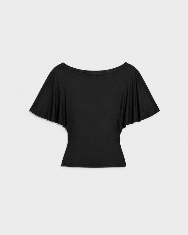 Raven Batwing Top Black