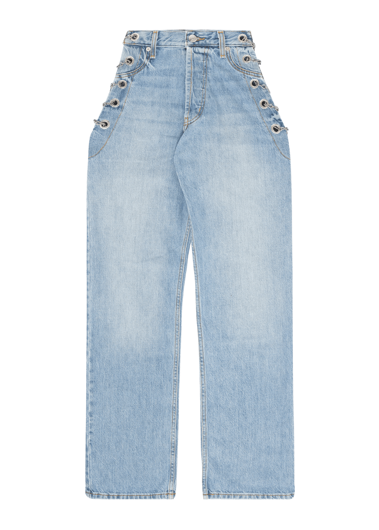 Y2K】DND4DES Fake GAL chain blue denim Y2K】DND4DES Fake GAL chain blue denim